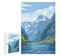Jigsaw Puzzles 1000 PCS for Teenagerss New Zealand Landscape Jigsaws for Adults Toy Wall Decor Difficult Hard Challenging To Complete 1000 PCS