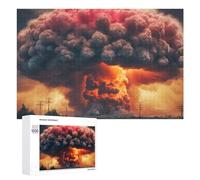 Jigsaw Puzzles 1000 PCS for Teenagerss Nuclear Explosion in City Jigsaw Puzzle DIY Toys A Work of Art Deal As Gifts for The Whole Family 1000 PCS