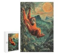 Jigsaw Puzzles 1000 PCS for Teenagerss Orangutan in Jungle Jigsaw for Adults Hands-on Game But Fun And Humorous for Birthday, Chrismas 1000 PCS