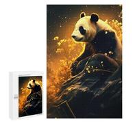 Jigsaw Puzzles 1000 PCS for Teenagerss Panda in Golden Light Jigsaw for Adults Hands-on Game Wall Art Challenging To Complete 1000 PCS
