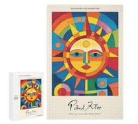 Jigsaw Puzzles 1000 PCS for Teenagerss Paul Klee Colorful Sun Puzzles for Adults Fun Games Difficult Hard Challenging To Complete 1000 PCS