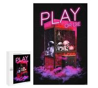 Jigsaw Puzzles 1000 PCS for Teenagerss Play Or Die Gamer Quote Jigsaws for Adults Hands-on Game But Fun And Humorous Birthday Present, Gifts, 1000 PCS