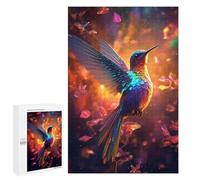 Jigsaw Puzzles 1000 PCS for Teenagerss Rainbow Hummingbird in Flames Jigsaw for Adults Hands-on Game But Fun And Humorous for Birthday, Chrismas 1000 PCS