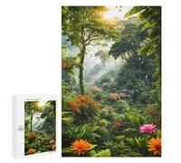 Jigsaw Puzzles 1000 PCS for Teenagerss Rainforest Elegance Jigsaw for Adults Hands-on Game Wall Art Challenging To Complete 1000 PCS