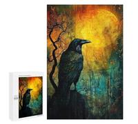 Jigsaw Puzzles 1000 PCS for Teenagerss Ravens Midnight Watch Jigsaws for Adults Relax Games Precision Cutting Deal As Gifts for The Whole Family 1000 PCS