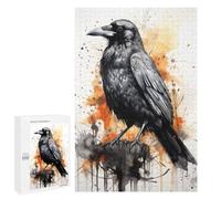 Jigsaw Puzzles 1000 PCS for Teenagerss Ravens Watercolor Jigsaws for Adults Hands-on Game But Fun And Humorous Birthday Present, Gifts, 1000 PCS