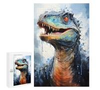 Jigsaw Puzzles 1000 PCS for Teenagerss Rebbachisaurus Dinosaur Jigsaws for Adults Hands-on Game But Fun And Humorous Birthday Present, Gifts, 1000 PCS