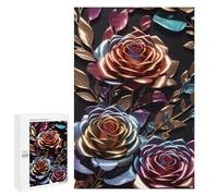 Jigsaw Puzzles 1000 PCS for Teenagerss Rose Metallic Rainbow Jigsaw for Adults Hands-on Game But Fun And Humorous for Birthday, Chrismas 1000 PCS