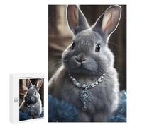 Jigsaw Puzzles 1000 PCS for Teenagerss Royal Bunny Portrait Jigsaw for Adults Hands-on Game Wall Art Challenging To Complete 1000 PCS