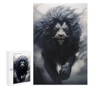 Jigsaw Puzzles 1000 PCS for Teenagerss Running Dark Lion Jigsaw for Adults Hands-on Game But Fun And Humorous for Birthday, Chrismas 1000 PCS