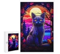 Jigsaw Puzzles 1000 PCS for Teenagerss Russian Blue Cat Jigsaws for Adults Hands-on Game But Fun And Humorous Birthday Present, Gifts, 1000 PCS