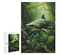 Jigsaw Puzzles 1000 PCS for Teenagerss Shark Hunter in Jungle Jigsaw for Adults Hands-on Game But Fun And Humorous for Birthday, Chrismas 1000 PCS