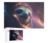 Jigsaw Puzzles 1000 PCS for Teenagerss Sloth in Space A Cosmic Portrait Jigsaws for Adults Hands-on Game But Fun And Humorous Deal As Gifts for The Whole Family 1000 PCS