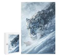 Jigsaw Puzzles 1000 PCS for Teenagerss Snow Leopard Lurking Jigsaw for Adults Hands-on Game But Fun And Humorous for Birthday, Chrismas 1000 PCS