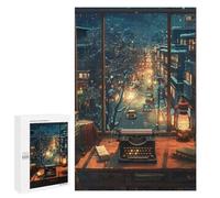 Jigsaw Puzzles 1000 PCS for Teenagerss Snowy Night View Jigsaws for Adults Hands-on Game But Fun And Humorous Birthday Present, Gifts, 1000 PCS