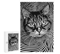 Jigsaw Puzzles 1000 PCS for Teenagerss Spiral Cat Face Jigsaw for Adults DIY Toys Analysis And Logic Deal As Gifts for The Whole Family 1000 PCS