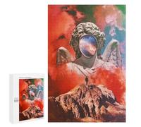 Jigsaw Puzzles 1000 PCS for Teenagerss Statue with Cosmic Eye on Mountain Peak Adult Jigsaw Puzzle DIY Toys For Family Fun Help The Brain Exercise 1000 PCS