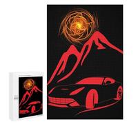 Jigsaw Puzzles 1000 PCS for Teenagerss Super Red Car Jigsaw for Adults Hands-on Game But Fun And Humorous for Birthday, Chrismas 1000 PCS