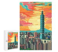 Jigsaw Puzzles 1000 PCS for Teenagerss Taipei Taiwan City Jigsaws for Adults Relax Games Precision Cutting Deal As Gifts for The Whole Family 1000 PCS