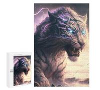Jigsaw Puzzles 1000 PCS for Teenagerss Thundering Tiger Epic Fantasy Artwork -2 Adult Puzzles Relax Games Wall Art Deal As Gifts for The Whole Family 1000 PCS