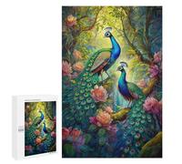 Jigsaw Puzzles 1000 PCS for Teenagerss Two Beautiful Peacock Adult Jigsaw Puzzle DIY Toys For Family Fun Educational Challenge 1000 PCS