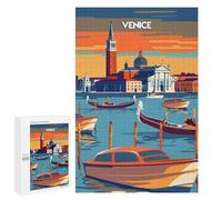 Jigsaw Puzzles 1000 PCS for Teenagerss Venice at Dusk Jigsaws for Adults Toy Wall Decor Difficult Hard Challenging To Complete 1000 PCS