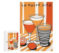 Jigsaw Puzzles 1000 PCS for Teenagerss Vibrant La Dolce Vita Puzzles for Adults Fun Games Difficult Hard Challenging To Complete 1000 PCS
