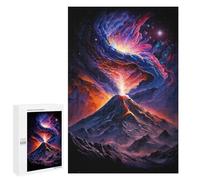 Jigsaw Puzzles 1000 PCS for Teenagerss Volcanoes in The Galaxy Puzzles for Adults Fun Games Difficult Hard Challenging To Complete 1000 PCS