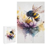 Jigsaw Puzzles 1000 PCS for Teenagerss Watercolor Bee Jigsaw for Adults Hands-on Game But Fun And Humorous for Birthday, Chrismas 1000 PCS