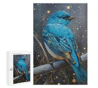Jigsaw Puzzles 1000 PCS Glowing Blue Bird Art Print Jigsaws for Adults Puzzle But Fun And Humorous Every Piece Is Unique - Family Fun & Game Night 1000 PCS