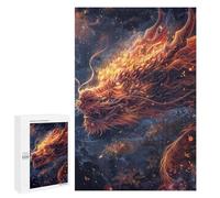 Jigsaw Puzzles 1000 PCS Glowing Red Dragon Teenagers Puzzles Relax Games Difficult Challenge Unique Birthday And Xmas Gifts 1000 PCS