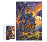 Jigsaw Puzzles 1000 PCS Halloween Haunted House -1 Jigsaw for Teenagers Improve Memory Difficult And Challenge Brainteaser Family Games 1000 PCS