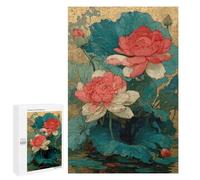 Jigsaw Puzzles 1000 PCS Lotus Flowers Painting Artwork Jigsaws for Adults Puzzle But Fun And Humorous Every Piece Is Unique - Family Fun & Game Night 1000 PCS