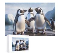 Jigsaw Puzzles 1000 PCS Personalized Wooden Puzzle Animal Penguins Puzzles for Adults Photos Picture Puzzle for Family Wedding Christmas Anniversay Birthday Gifts