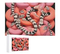 Jigsaw Puzzles 1000 PCS Personalized Wooden Puzzle Crazy Snakes Puzzles for Adults Photos Picture Puzzle for Family Wedding Christmas Anniversay Birthday Gifts