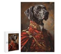 Jigsaw Puzzles 1000 PCS Royal Dog Portrait Artwork Jigsaws for Adults Puzzle Pattern Assembly Educational Challenge Birthday And Unique Gifts 1000 PCS