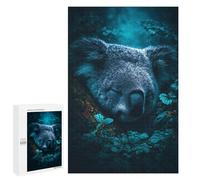 Jigsaw Puzzles 1000 PCS Sleeping Koala in Rainforest Jigsaws for Adults Puzzle But Fun And Humorous Every Piece Is Unique - Family Fun & Game Night 1000 PCS