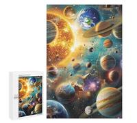 Jigsaw Puzzles 1000 PCS Space Exploration Planets & Stars Jigsaw for Teenagers Improve Memory Difficult And Challenge Brainteaser Family Games 1000 PCS