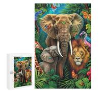 Jigsaw Puzzles 1000 PCS Tropical Jungle Safari Jigsaws for Adults Puzzle But Fun And Humorous Every Piece Is Unique - Family Fun & Game Night 1000 PCS