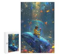 Jigsaw Puzzles 1000 PCS Whale, Child, Rainbow, Butterflies, Flowers Jigsaw for Teenagers Improve Memory Difficult And Challenge Brainteaser Family Games 1000 PCS