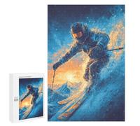Jigsaw Puzzles 1000 PCS Winter Sports Adventure Jigsaws for Adults Puzzle Pattern Assembly Educational Challenge Birthday And Unique Gifts 1000 PCS