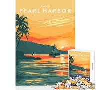 Jigsaw Puzzles 1000 Pearl Harbor Hawaii Adult Jigsaw Puzzles Difficult Challenge Challenging To Complete Unique Challenge Game (38x26cm)