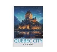 Jigsaw Puzzles 1000 Piece Challenge Toy for Adults，Quebec City Canada，Jigsaw Puzzles 1000 Pieces Educational Game Home Decoration（50x70cm）-HX81