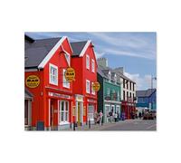 Jigsaw Puzzles 1000 Piece，colourful houses, Dingle Town, Dingle Peninsula, Republic of Ireland， Teens Boys Girls Puzzles for DIY Intellective Educational Game, Gift Home Decor（75x50cm）-AT62