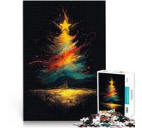 Jigsaw Puzzles 1000 Piece for Adults Abstract Christmas Tree Für Familienspaß Geburtstagsgeschenk, Geschenke, Wandkunst50x70cm