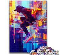 Jigsaw Puzzles 1000 Piece for Adults Abstract Parkour Difficult Hard Brain Teaser Game Gift For Birthdays 38x26cm