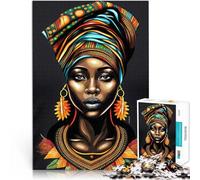 Jigsaw Puzzles 1000 Piece for Adults African woman Geschenke zum Suchbegriff: "Herausfordernde Spiele" Ein Kunstwerk38x26cm