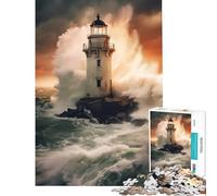 Jigsaw Puzzles 1000 Piece for Adults Against The Storm Challenging Game Toys Educational Games Hand Speed Race Gifts For Birthdays (Size 75x50cm)