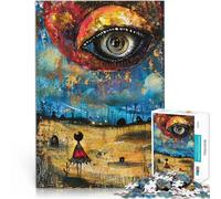 Jigsaw Puzzles 1000 Piece for Adults Alien Art Brain intelligence challenge addictive toys 26x38cm Home Decoration for Age 14