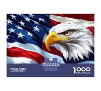 Jigsaw Puzzles 1000 Piece for Adults American Bald Eagle Jigsaws for Adults Hands-on Game But Fun And Humorous Educational Challenge 38x26cm/1000pcs